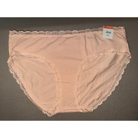 Jenni Intimates‎ Panty Brief Navy Sea Lace Trim Bikini Style Size XXXL Lot of 3 - Picture 7 of 11